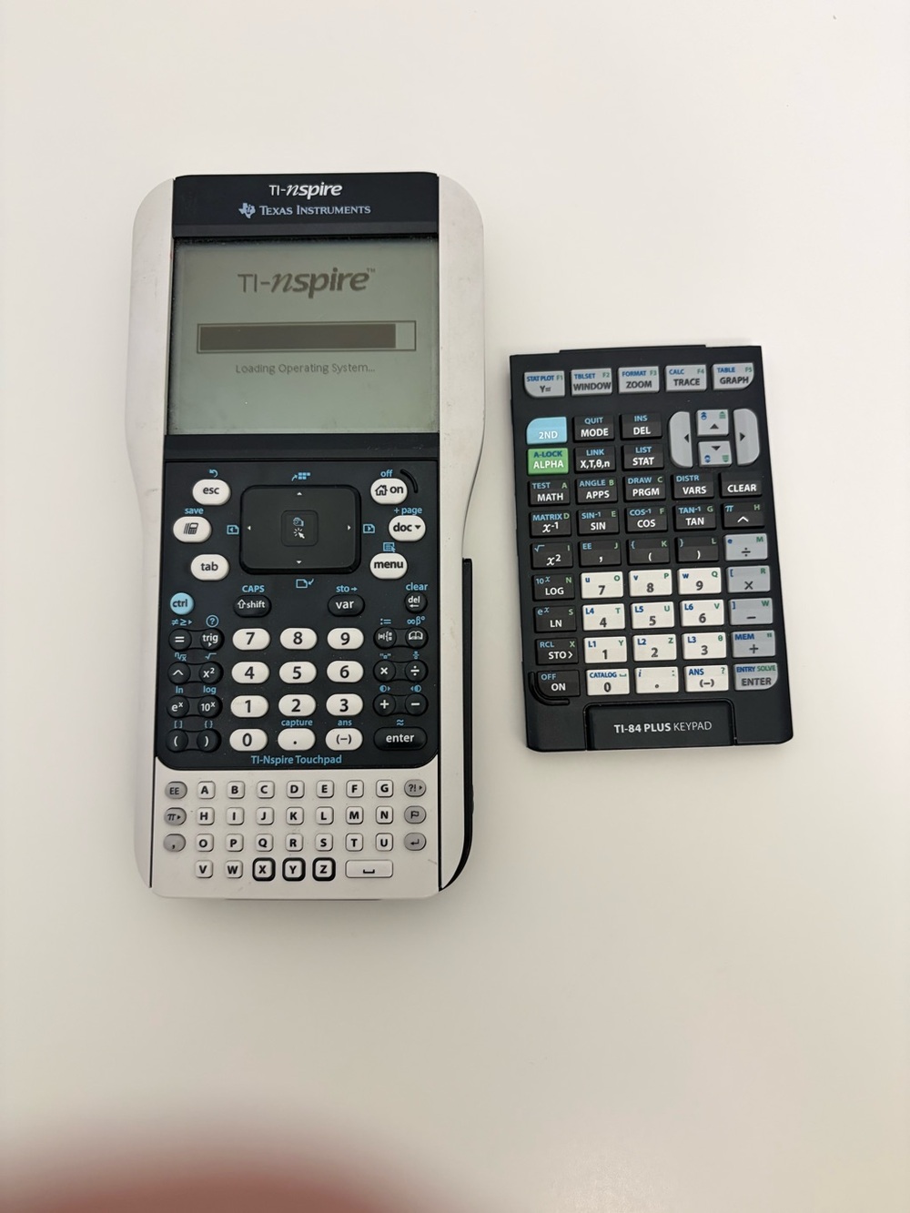 Texas Instruments TI-Nspire Graphing Calculator Bundle (With TI-84 Plus Keypad)